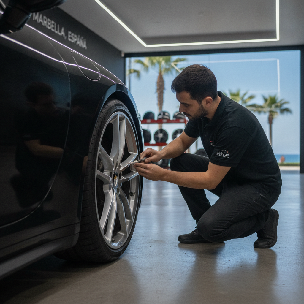 Restoration of Perfection: Repairing Rim Scratches in Marbella